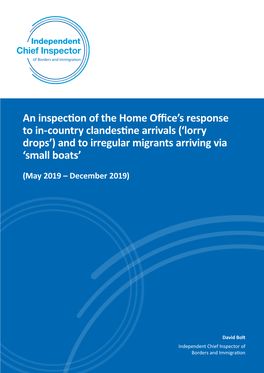 'An Inspection of the Home Office's Response to In-Country