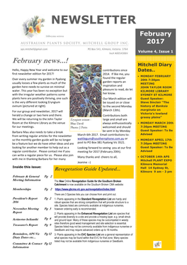 APS Mitchell Newsletter 2017.4.1 February