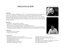 WILLIAM ALSOP Case Study by Chris Stevens 2009