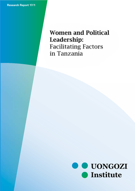 Women and Political Leadership: Facilitating Factors in Tanzania