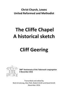 The Cliff Chapel