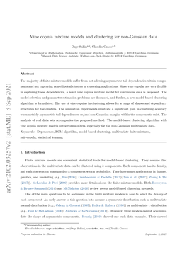 Vine Copula Mixture Models and Clustering for Non-Gaussian Data