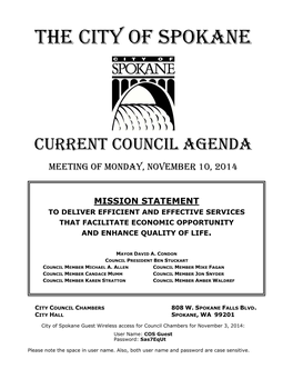 CITY COUNCIL SESSION (May Be Held Or Reconvened Following the 3:30 P.M