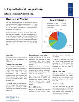 August 2019 Juteau Johnson Comba Inc