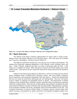 14 Lower Columbia Mainstem Subbasin – Salmon Creek