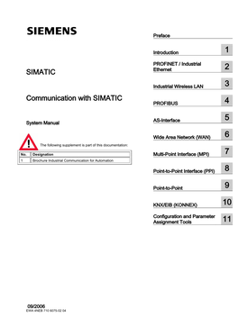 Communication with SIMATIC 1 Introduction______PROFINET / Industrial 2 SIMATIC Ethernet______