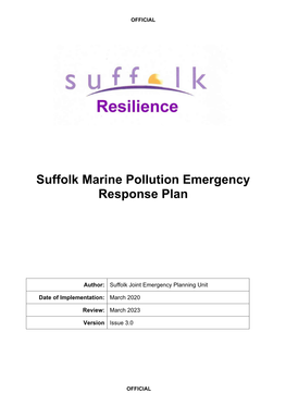 Marine Pollution Plan Can Be Activated By