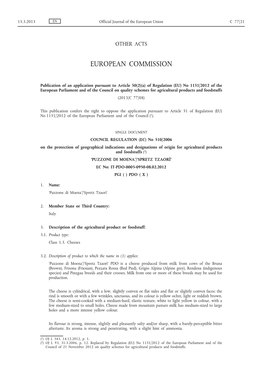 A) of Regulation (EU) No 1151/2012 of the European Parliament and of the Council on Quality Schemes for Agricultural Products and Foodstuffs (2013/C 77/08