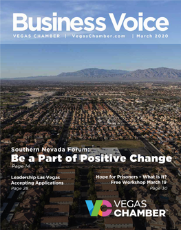 Southern Nevada Forum: Be a Part of Positive Change Page 14