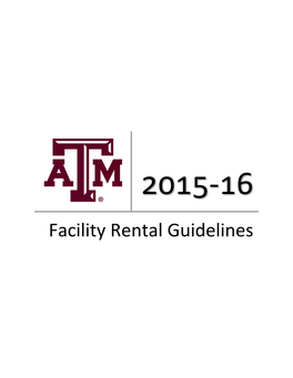 Facility Rental Guidelines