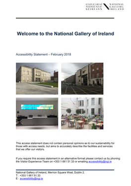 Welcome to the National Gallery of Ireland