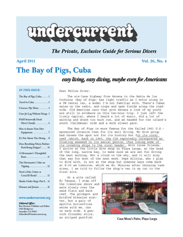 The Bay of Pigs, Cuba + [Other Articles] Undercurrent, April 2011