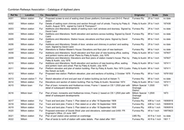 Catalogue of Digitised Plans