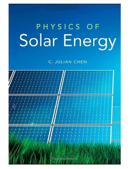 Physics of Solar Energy