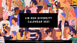 Lib Dem Diversity Calendar 2021