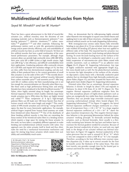 Multidirectional Artificial Muscles from Nylon