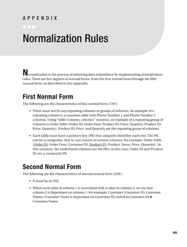Normalization Rules