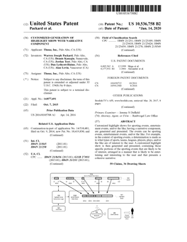 United States Patent ( 10 ) Patent No.: US 10,536,758 B2 Packard Et Al