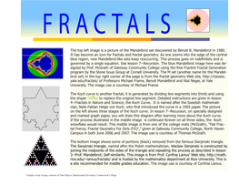 The Top Left Image Is a Picture of the Mandelbrot Set Discovered by Benoit B