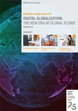 Digital Globalization: the New Era of Global Flows March 2016