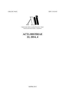 Acta Histriae 22, 2014, 4