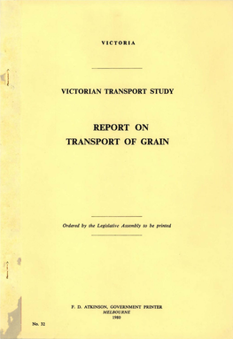 Report on Transport of Grain