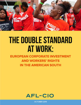European Corporate Investment and Workers’ Rights in the American South
