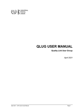 USER MANUAL Quality Link User Group