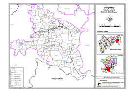 Village Map Chandrapur Pombhurna Taluka: Rajura Kadholi Bk