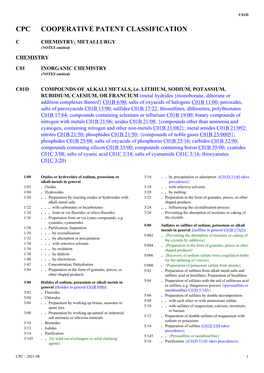 COMPOUNDS of ALKALI METALS, Ie LITHIUM, SODIUM, POTASSIUM