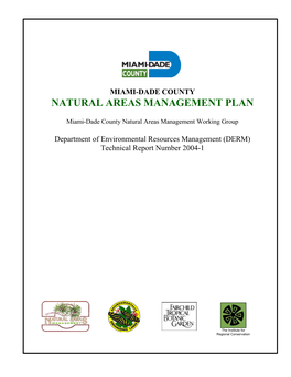 Miami-Dade County Natural Areas Management Plan