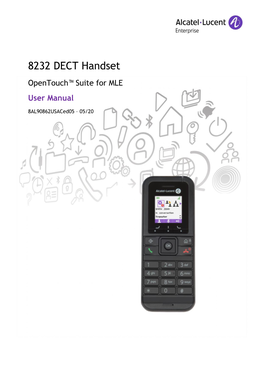 8232 DECT Handset Opentouch™ Suite for MLE User Manual