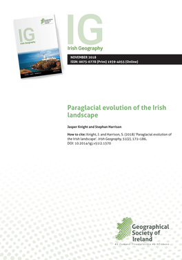 Paraglacial Evolution of the Irish Landscape