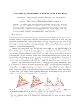 Characterizing Simultaneous Embedding with Fixed Edges