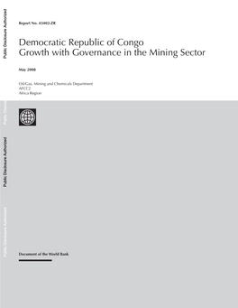 1. Mining: Scenarios for Growth