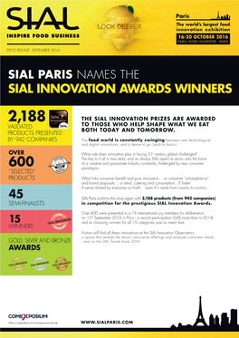 Sial Innovation Awards Winners