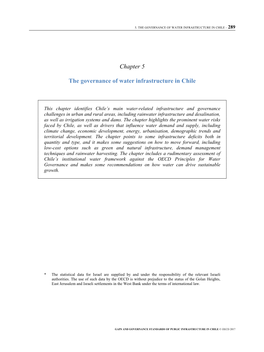 Chapter 5 the Governance of Water Infrastructure in Chile