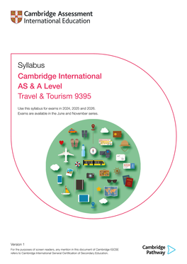 Cambridge International AS&A Level Travel & Tourism 2024-26