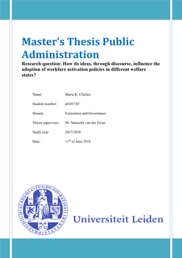 Master's Thesis Public Administration