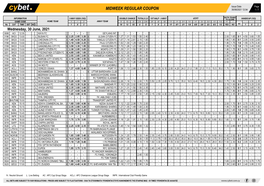 Midweek Regular Coupon 30/06/2021 12:04 1 / 7