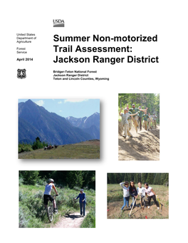 Summer Non-Motorized Trail Assessment: Jackson Ranger District