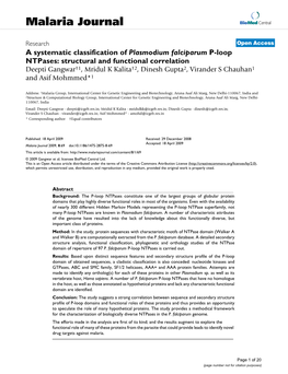 Malaria Journal Biomed Central