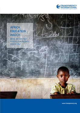 Africa Education Watch Good Governance Lessons for Primary Education