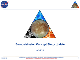 Europa Mission Concept Study Update