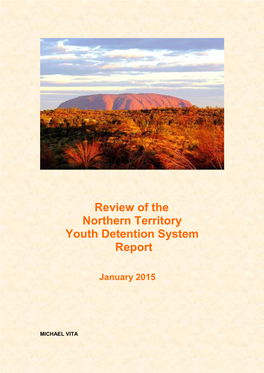 Review of the Northern Territory Youth Detention System Report