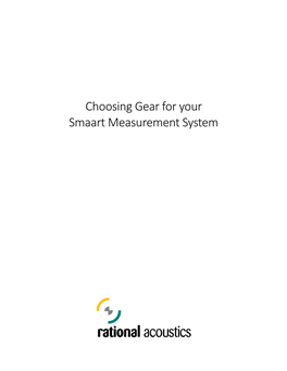 Choosing Gear for Your Smaart Measurement System