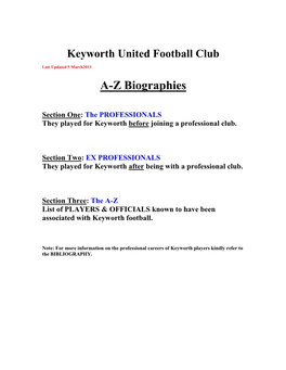 Keyworth United Football Club