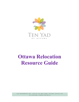 Ottawa Relocation Resource Guide P a G E | 2