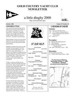 A Little Dinghy 2000