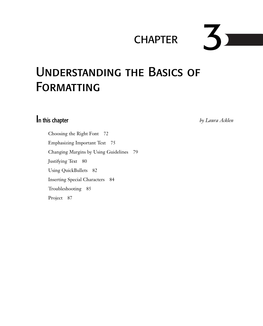 Understanding the Basics of Formatting